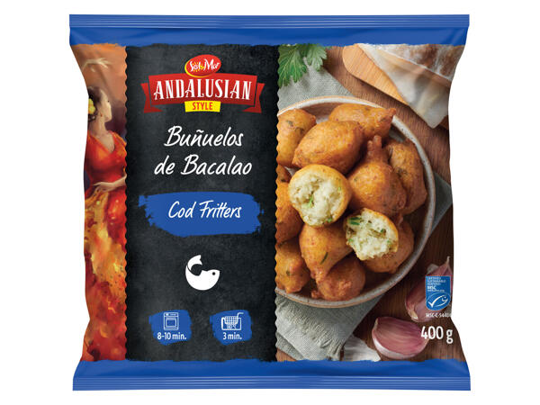 Buñuelos au cabillaud