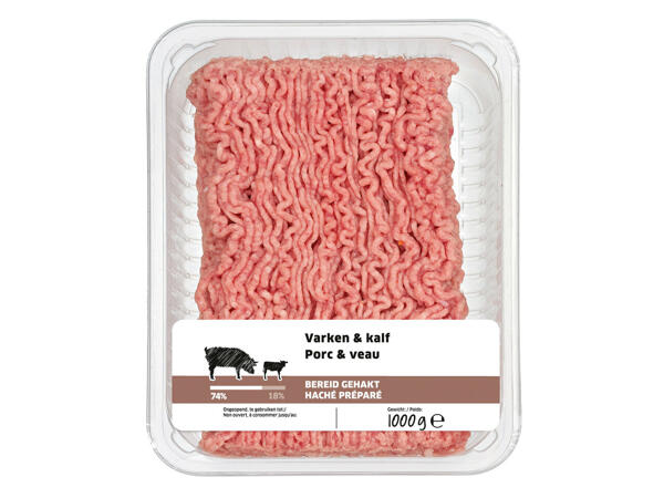 Haché de porc et veau