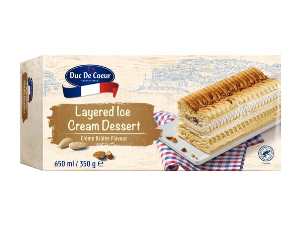 Blättereis Crème Brûlée