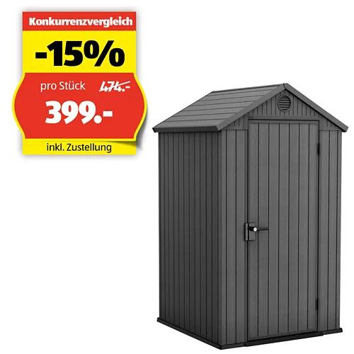 KETER Gerätehaus Darwin 4x4, 125.8 x 117 x 205 cm