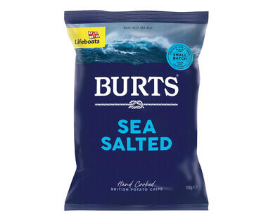 Burts British Potato Chips 150g - Sea Salted