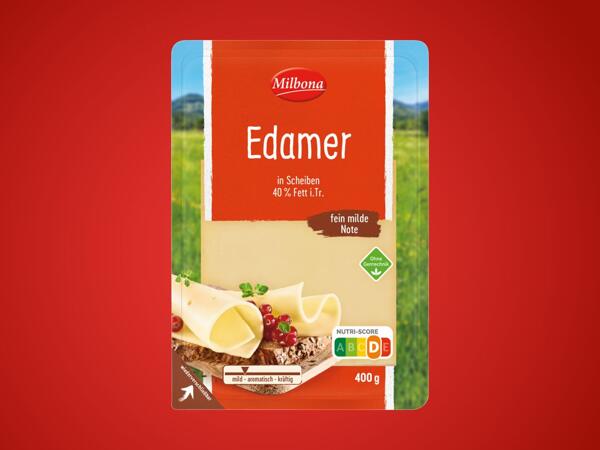 Edamer in Scheiben
