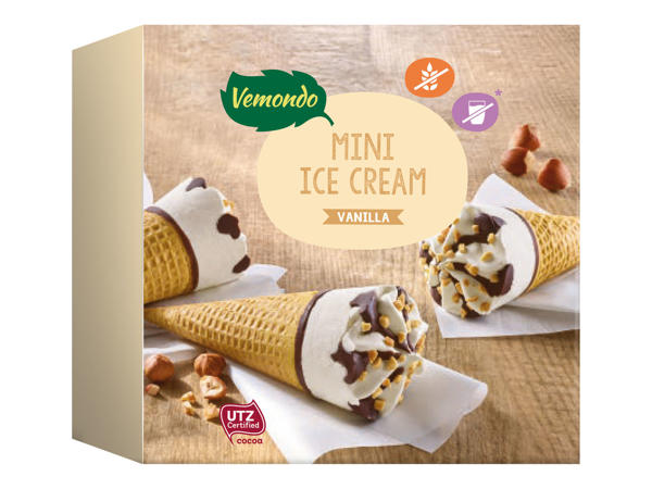 VEMONDO Laktosefreie Mini-Waffeltüten