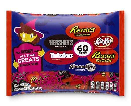 Hershey's 
 All Time Greats Snack Size 60 Pieces