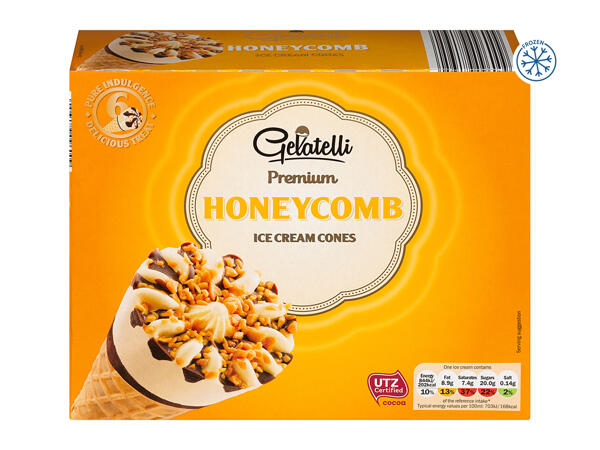 Gelatelli Premium Ice Cream Cones Assorted