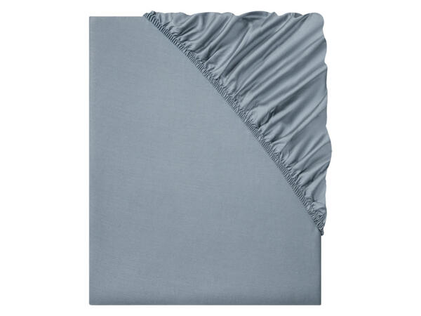 LIVARNO home Saténové napínací prostěradlo, 140-160 x 200 cm