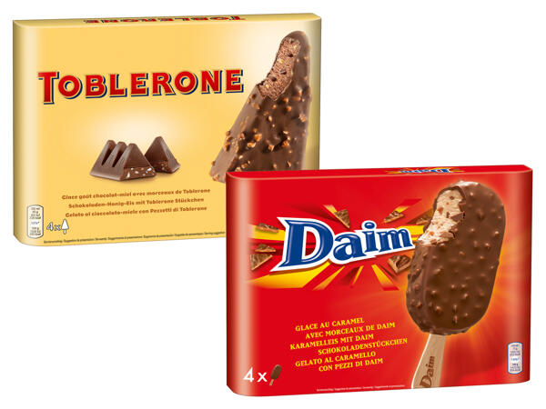 Oreo/Milka/Daim/Toblerone Stieleis