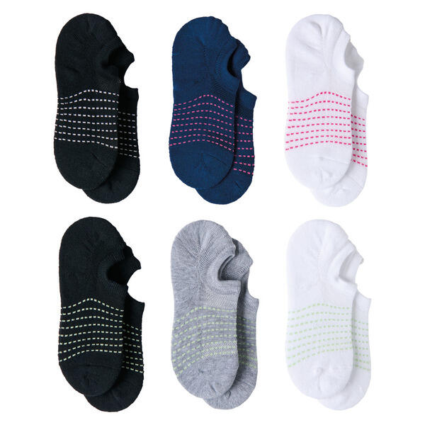 Crane Ladies White/Pink/Gray/Navy/Black Socks