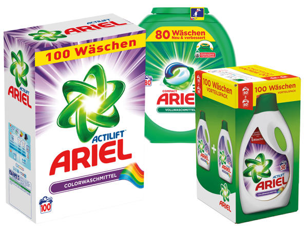 ARIEL Waschmittel Pulver, Gel oder Pods