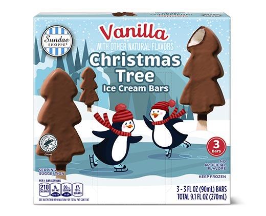 Sundae Shoppe 
 Vanilla or Mint Christmas Tree Ice Cream Bars