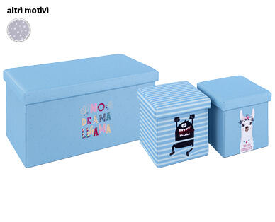 LIVING STYLE 
 POUF CONTENITORI/CASSAPANCA PER BAMBINI
