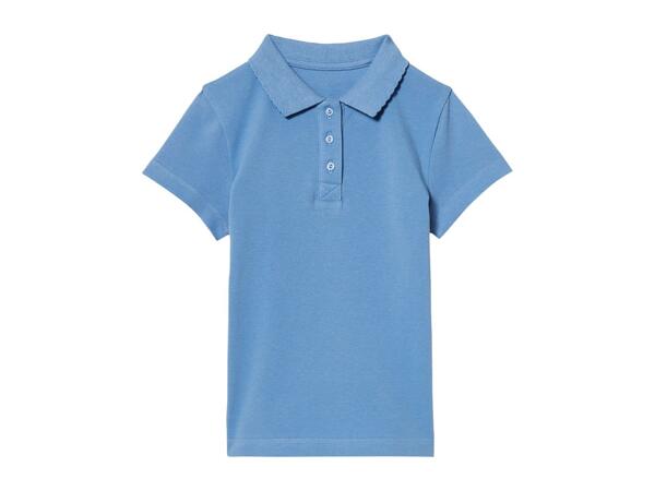 Girls' Blue School Polo Shirts - 2 Pack