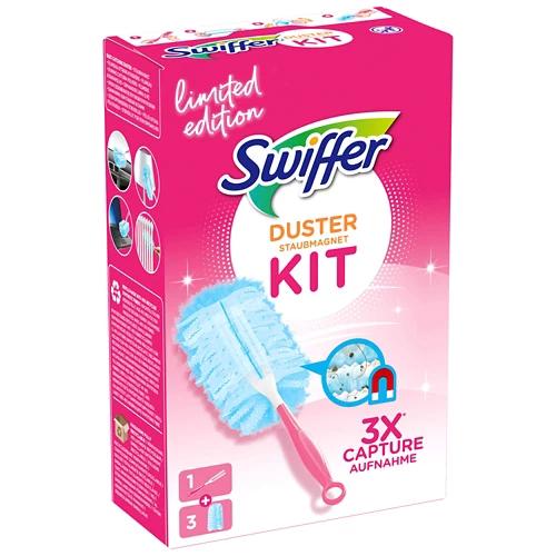 SWIFFER Kit de démarrage d'aimants à poussière roses