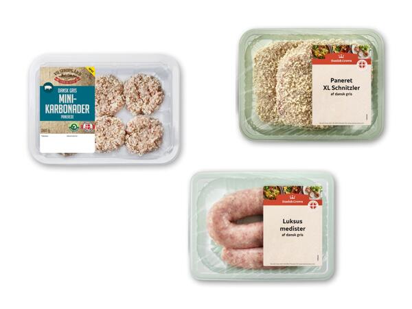 VILSTRUPGÅRD/DANISH CROWN Luksusmedister, karbonader eller paneret XL schnitzel
