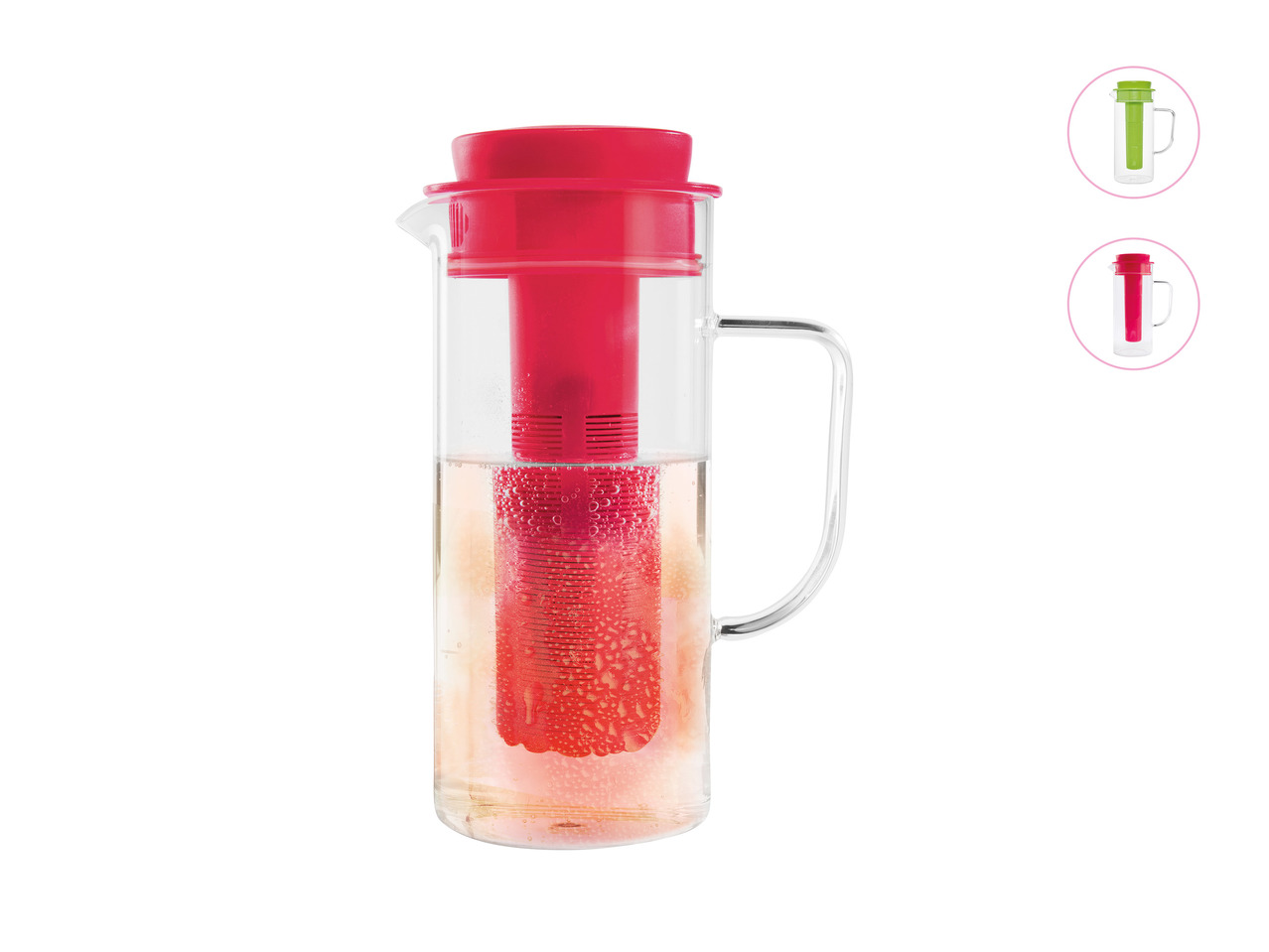 Ernesto Glass Jug with Infuser and Cool Block1