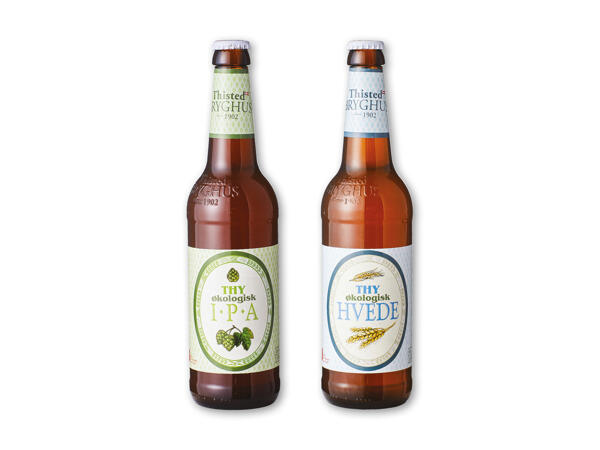 Thisted Bryghus økologisk IPA eller hvedeøl