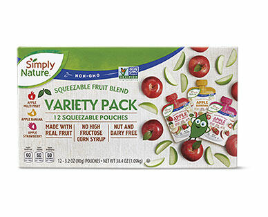 Simply Nature Fruit Squeezies Variety Pack