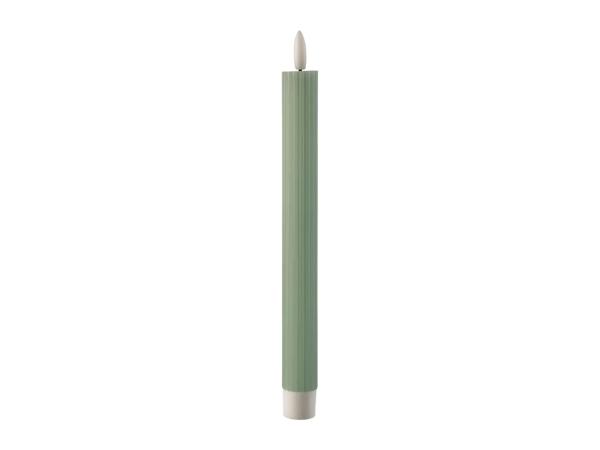 Livarno Home LED Real Wax Candles - 2 Pack - Green