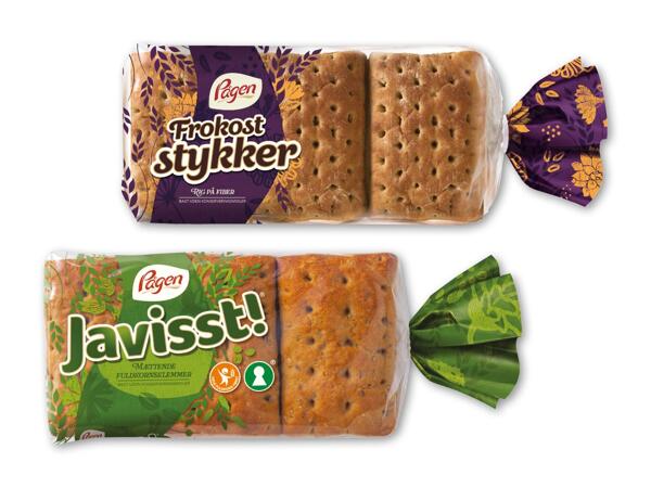 Pågen frokoststykker eller Javisst