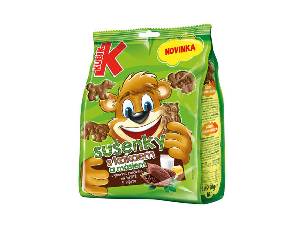 KUBÍK SUŠENKY S KAKAEM A MÁSLEM