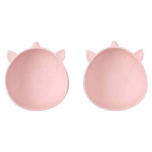 2 Pack Unicorn Shaped Silicone Snack Bowls