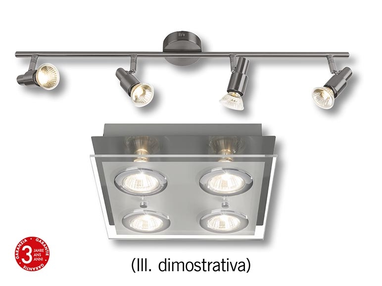 Base con faretti LED da soffitto ***Articolo disponibile solo in Ticino e nella Svizzera francese.***