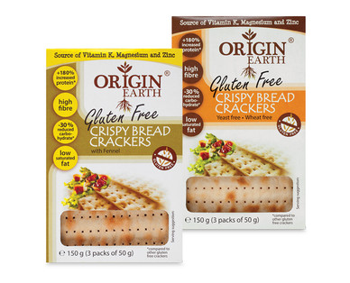 Origin Earth Gluten Free Crispy Bread Crackers