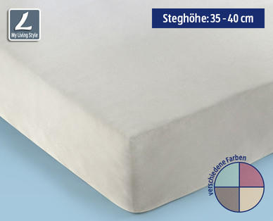MY LIVING STYLE Spannleintuch für Boxspringbetten Gr. 180 x 200 - 200 x 200 cm