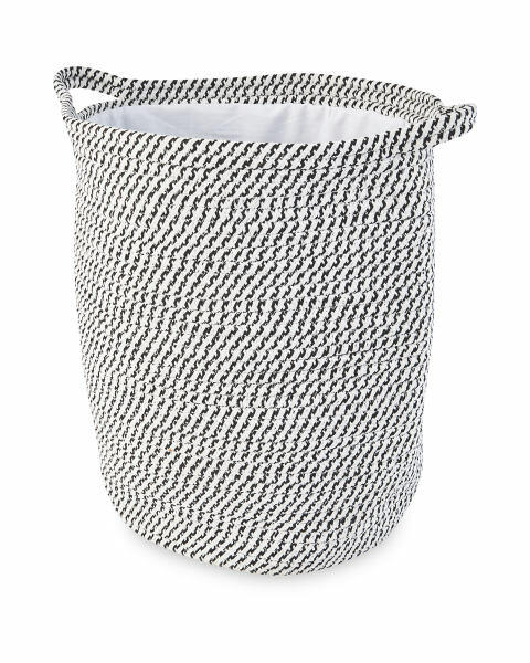 Black Rope Style Laundry Basket