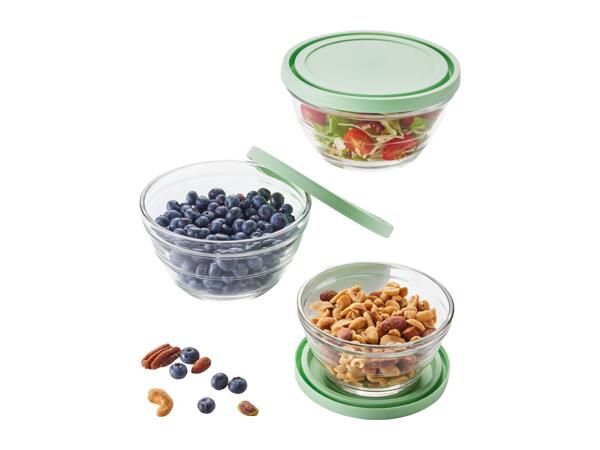 Livarno Home Green Glass Bowl Set - 5 Pack