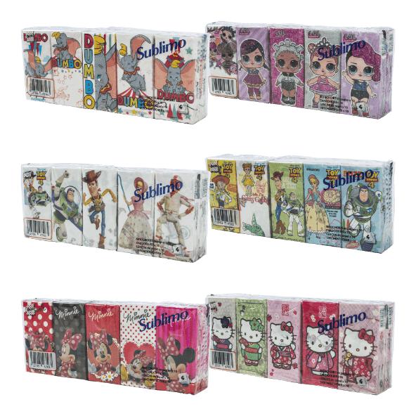 Bedrukte zakdoekjes, 10-pack