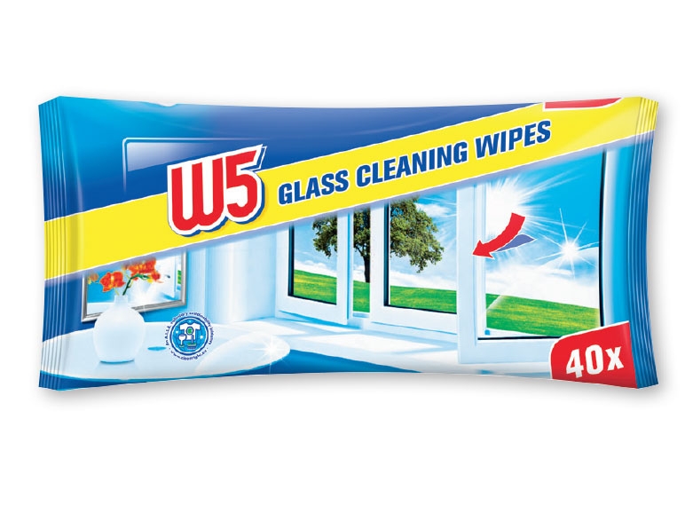 W5 Glass & Mirror Wet Wipes