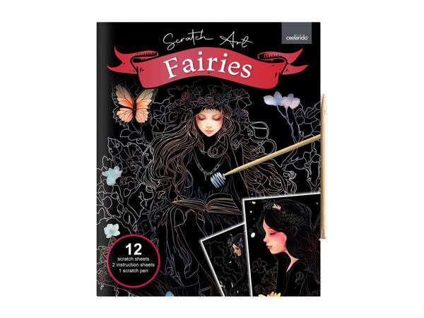 Crelando Scratch Art Book - Fairies