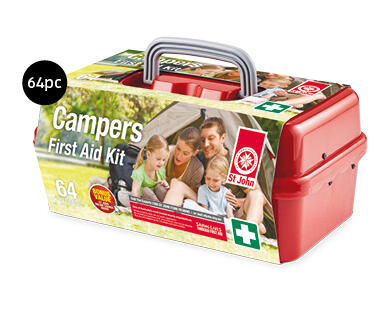 Camping First Aid Kit 64pc