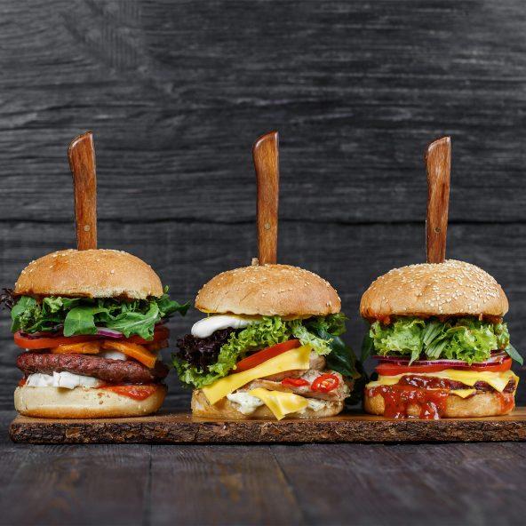 Angus burger sliders