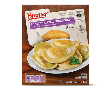 Bremer Spinach & White Cheddar or Roasted Garlic Pierogies
