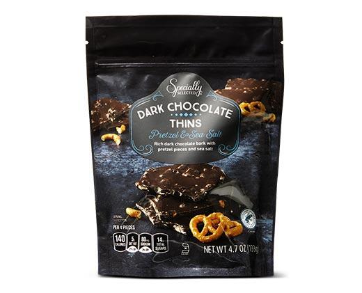 Specially Selected 
 Dark Chocolate Thins Pretzel or Almond