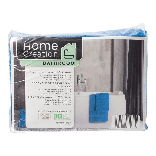 HOME CREATION BATHROOM(R) 				Handtuchset, 10-teilig