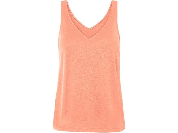 Ladies' linen-blend top