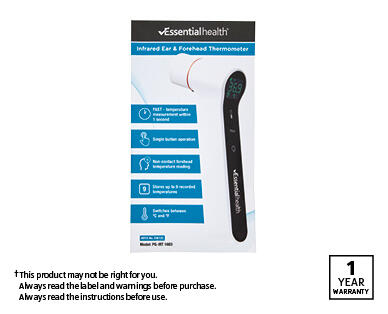 Ear and Forehead Infrared Thermometer