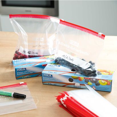 Sachets à glissière