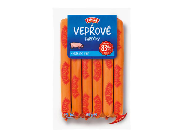 VEPŘOVÉ PÁREČKY