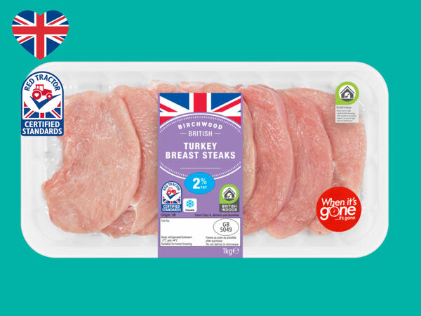 Birchwood British Turkey Breast Steaks
