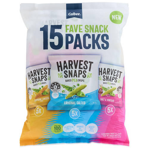 Baked Pea Crisps 15 Packs 270g