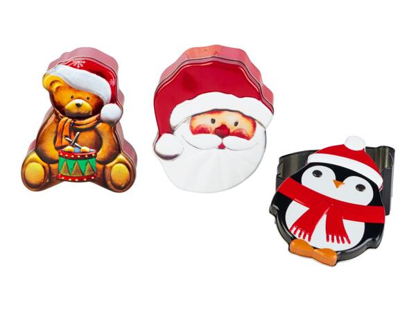 Livarno Home Christmas Tin Set - 3 Piece Set