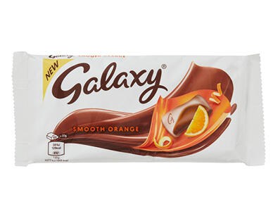 Galaxy Smooth Chocolate Blocks – Caramel 135g, Milk 110g or Orange 110g