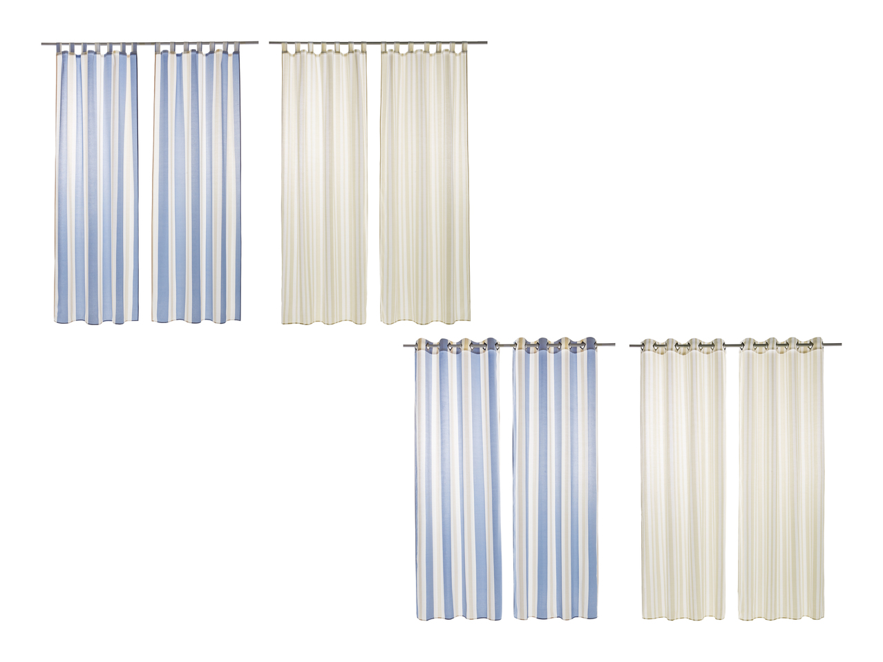 Rideaux, lot de 2
