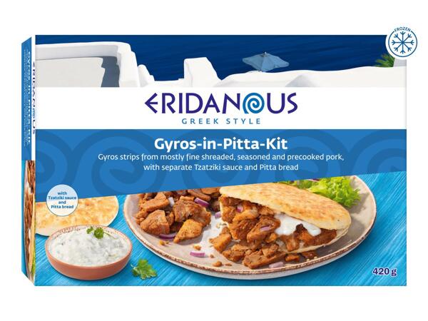 Eridanous Pork Gyros-in-Pitta Kit