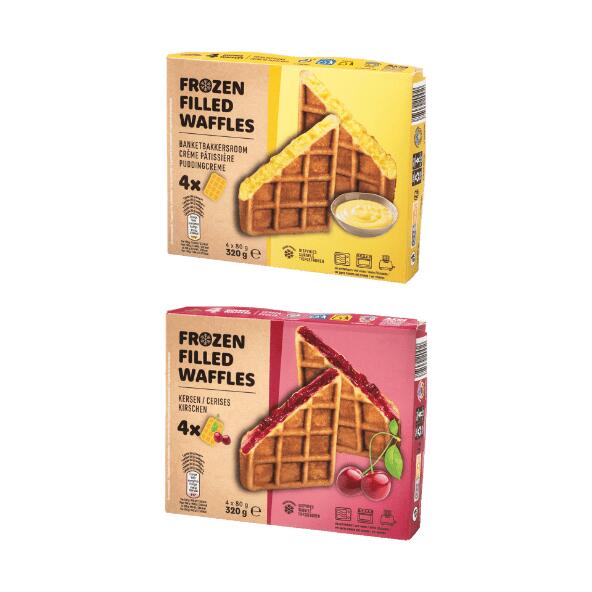 Gevulde wafels, 4 st.