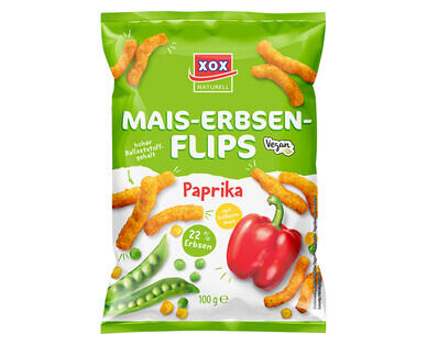 XOX GROUP 
 FLIPS DI MAIS E PISELLI ALLA PAPRICA